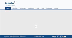 Desktop Screenshot of isento.de